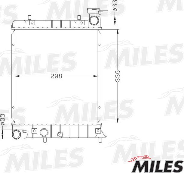 Miles ACRB007 - Radiator, mühərrikin soyudulması furqanavto.az