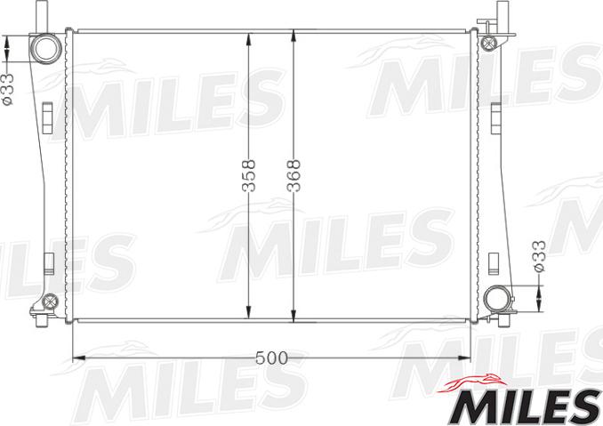 Miles ACRB019 - Radiator, mühərrikin soyudulması furqanavto.az