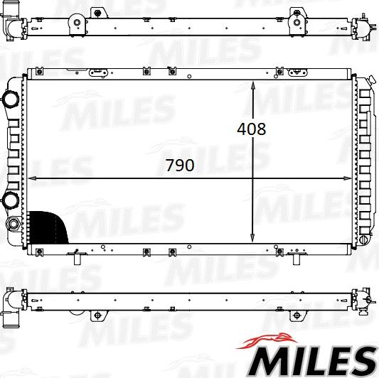 Miles ACRB032 - Radiator, mühərrikin soyudulması furqanavto.az