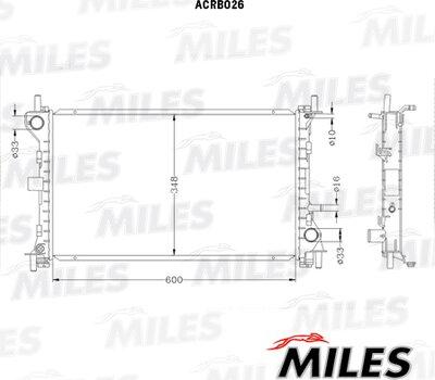 Miles ACRB026 - Radiator, mühərrikin soyudulması furqanavto.az