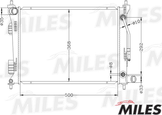 Miles ACRB027 - Radiator, mühərrikin soyudulması furqanavto.az