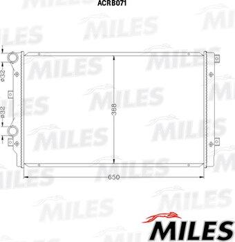 Miles ACRB071 - Radiator, mühərrikin soyudulması furqanavto.az