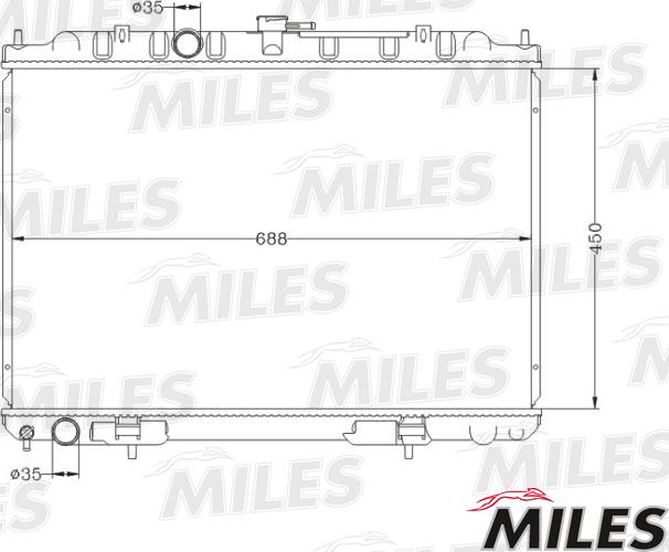 Miles ACRB195 - Radiator, mühərrikin soyudulması furqanavto.az