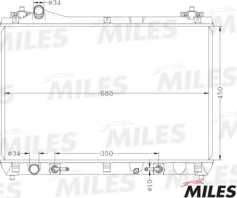 Miles ACRB151 - Radiator, mühərrikin soyudulması furqanavto.az