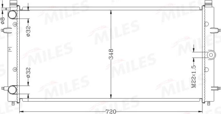 Miles ACRB153 - Radiator, mühərrikin soyudulması furqanavto.az