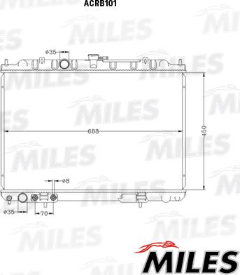 Miles ACRB101 - Radiator, mühərrikin soyudulması furqanavto.az