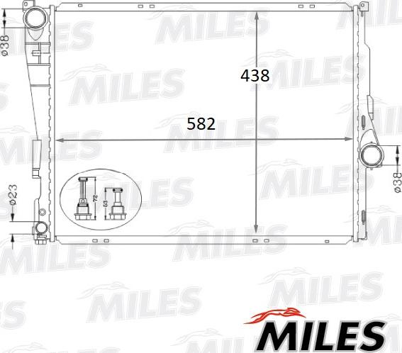 Miles ACRB102 - Radiator, mühərrikin soyudulması furqanavto.az