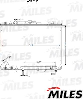 Miles ACRB121 - Radiator, mühərrikin soyudulması furqanavto.az