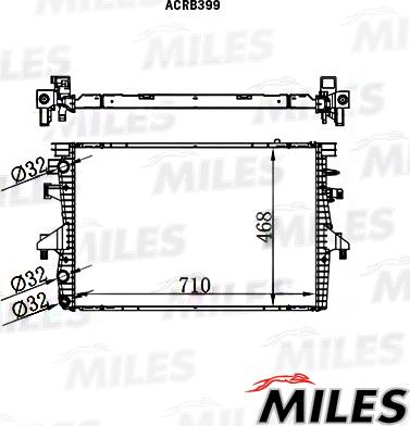 Miles ACRB399 - Radiator, mühərrikin soyudulması furqanavto.az