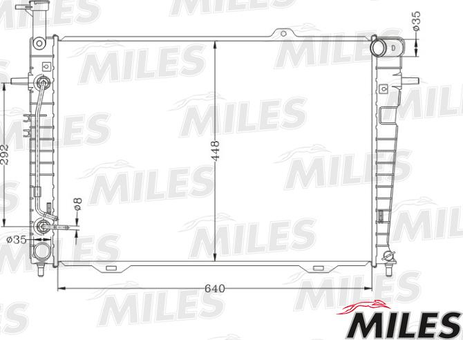 Miles ACRB352 - Radiator, mühərrikin soyudulması furqanavto.az