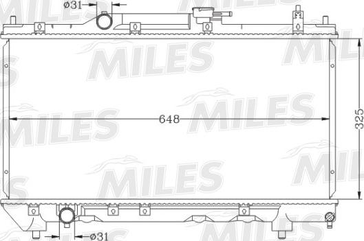 Miles ACRB337 - Radiator, mühərrikin soyudulması furqanavto.az