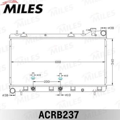 Miles ACRB237 - Radiator, mühərrikin soyudulması furqanavto.az