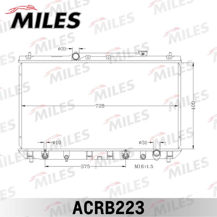 Miles ACRB223 - Radiator, mühərrikin soyudulması furqanavto.az