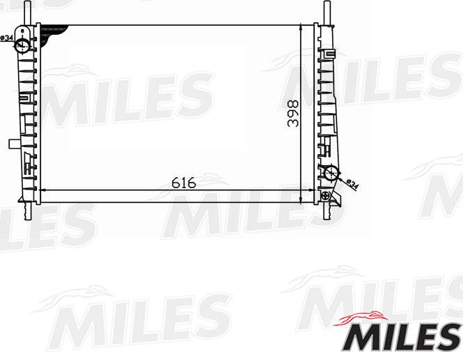 Miles ACRM045 - Radiator, mühərrikin soyudulması furqanavto.az