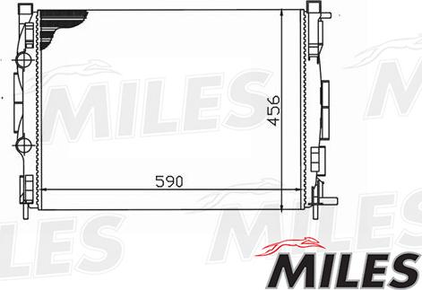 Miles ACRM058 - Radiator, mühərrikin soyudulması furqanavto.az