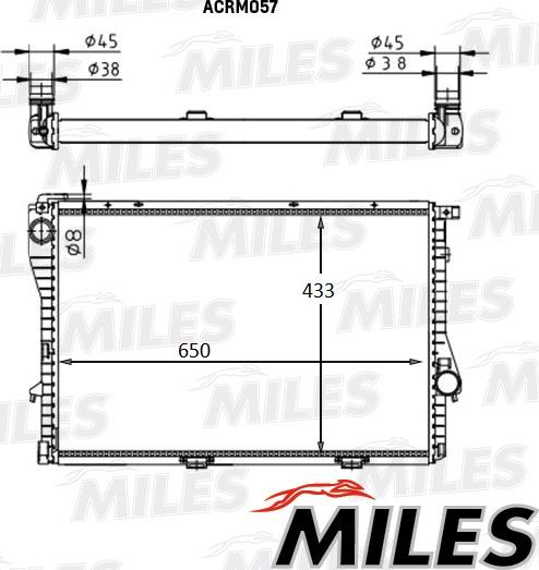 Miles ACRM057 - Radiator, mühərrikin soyudulması furqanavto.az