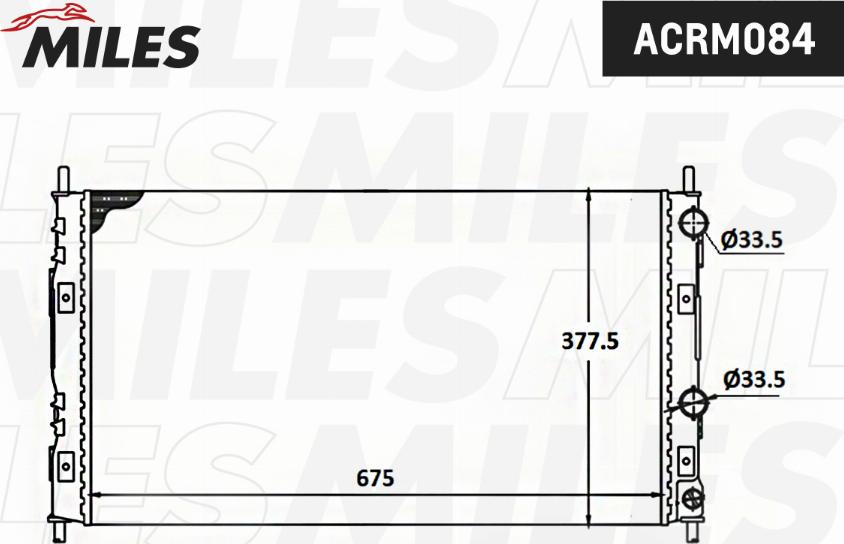 Miles ACRM084 - Radiator, mühərrikin soyudulması furqanavto.az