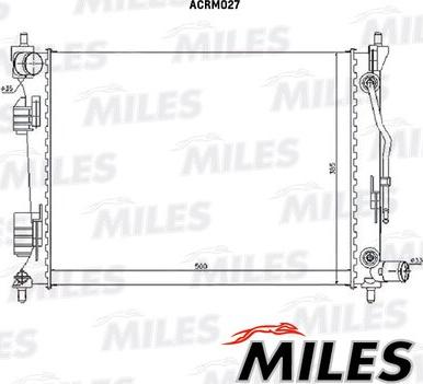 Miles ACRM027 - Radiator, mühərrikin soyudulması furqanavto.az