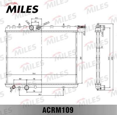 Miles ACRM109 - Radiator, mühərrikin soyudulması furqanavto.az