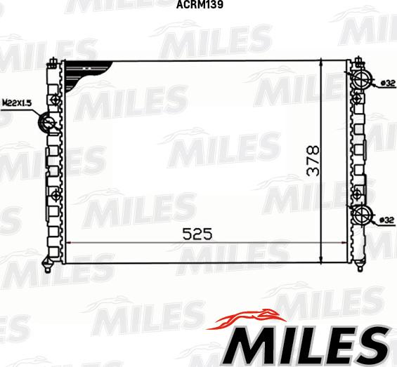 Miles ACRM139 - Radiator, mühərrikin soyudulması furqanavto.az