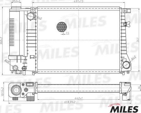 Miles ACRM126 - Radiator, mühərrikin soyudulması furqanavto.az