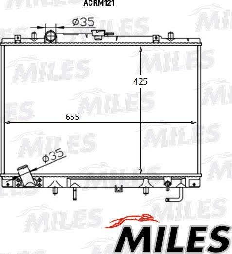 Miles ACRM121 - Radiator, mühərrikin soyudulması furqanavto.az