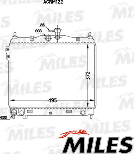 Miles ACRM122 - Radiator, mühərrikin soyudulması furqanavto.az