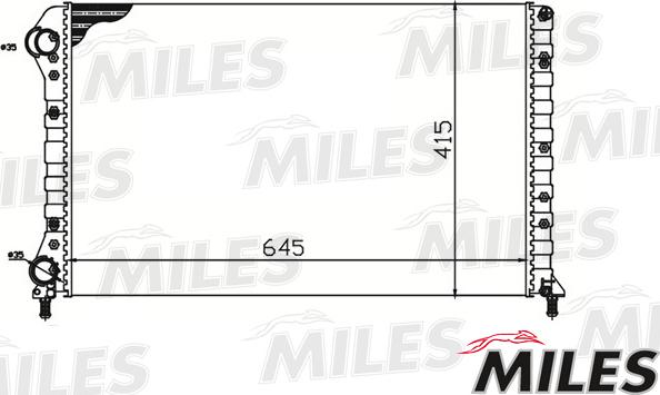 Miles ACRM219 - Radiator, mühərrikin soyudulması furqanavto.az