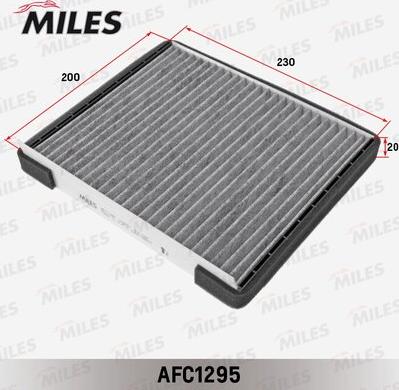 Miles AFC1295 - Filtr, daxili hava furqanavto.az