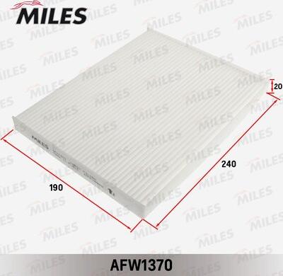 Miles AFW1370 - Filtr, daxili hava furqanavto.az