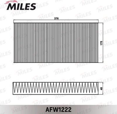 Miles AFW1222 - Filtr, daxili hava furqanavto.az