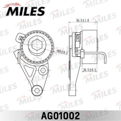 Miles AG01002 - Gərginlik kasnağı, vaxt kəməri furqanavto.az