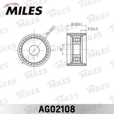 Miles AG02108 - Yönləndirmə / Bələdçi kasnağı, vaxt kəməri furqanavto.az