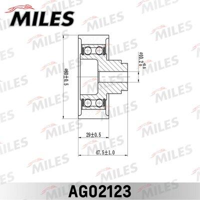 Miles AG02123 - Yönləndirmə / Bələdçi kasnağı, vaxt kəməri furqanavto.az