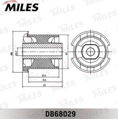 Miles DB68029 - Nəzarət Kolu / Arxa Qol furqanavto.az