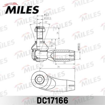 Miles DC17166 - Bağlama çubuğunun sonu furqanavto.az