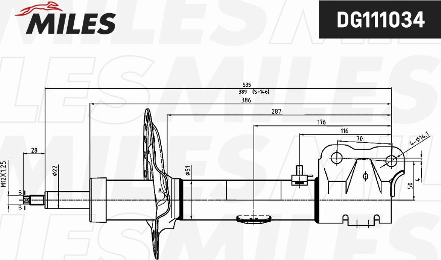 Miles DG111034 - Amortizator furqanavto.az