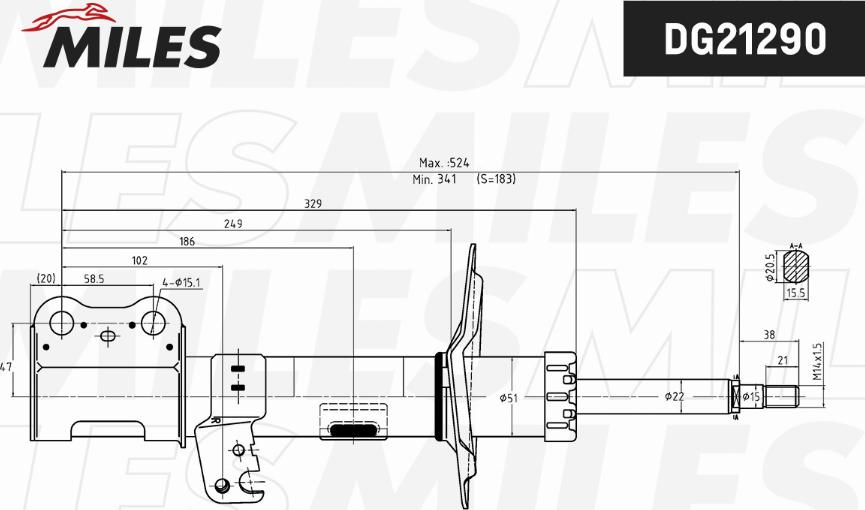 Miles DG21290 - Amortizator furqanavto.az