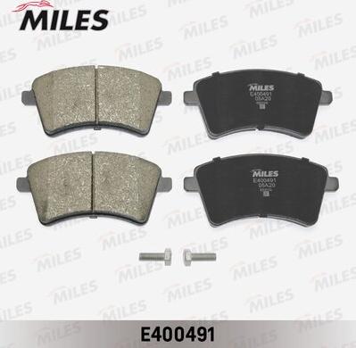 Miles E400491 - Əyləc altlığı dəsti, əyləc diski furqanavto.az