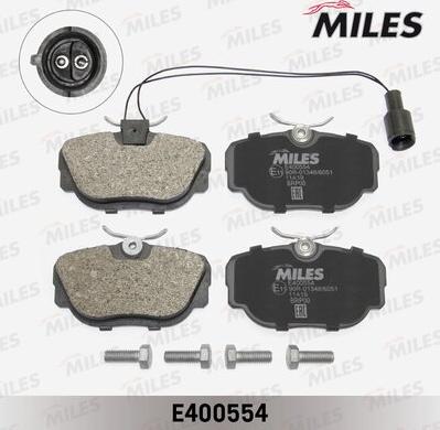 Miles E400554 - Əyləc altlığı dəsti, əyləc diski furqanavto.az