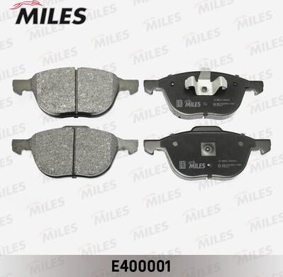 Miles E400001 - Əyləc altlığı dəsti, əyləc diski furqanavto.az