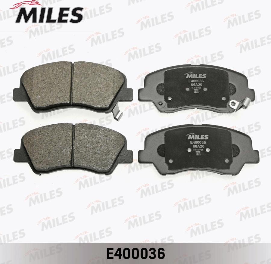 Miles E400036 - Əyləc altlığı dəsti, əyləc diski furqanavto.az