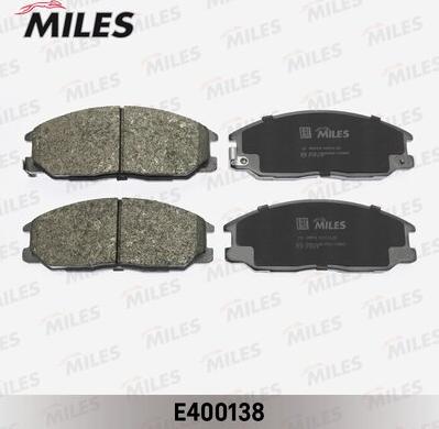 Miles E400138 - Əyləc altlığı dəsti, əyləc diski furqanavto.az