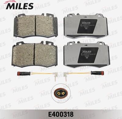Miles E400318 - Əyləc altlığı dəsti, əyləc diski furqanavto.az