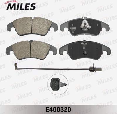 Miles E400320 - Əyləc altlığı dəsti, əyləc diski furqanavto.az