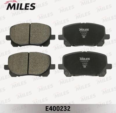 Miles E400232 - Əyləc altlığı dəsti, əyləc diski furqanavto.az