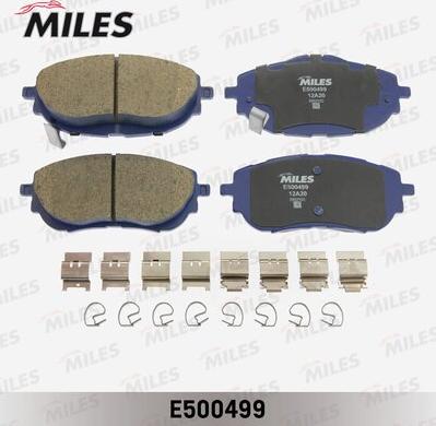 Miles E500499 - Əyləc altlığı dəsti, əyləc diski furqanavto.az