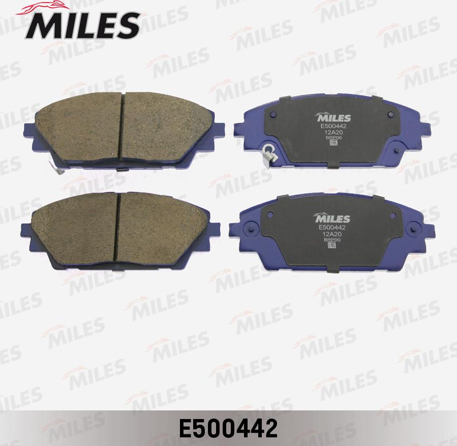 Miles E500442 - Əyləc altlığı dəsti, əyləc diski furqanavto.az