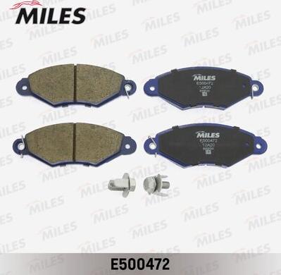 Miles E500472 - Əyləc altlığı dəsti, əyləc diski furqanavto.az