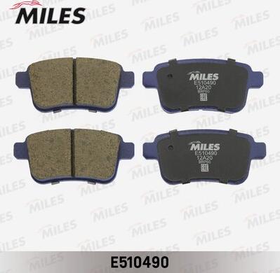 Miles E510490 - Əyləc altlığı dəsti, əyləc diski furqanavto.az